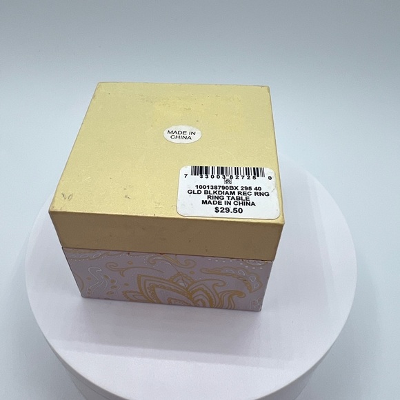 Charter Club Crystal Solitaire Textured Ring in Rose Gold-Tone Sizes 7-11 NWT - Picture 6 of 6